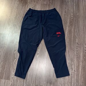 Nike Ole Miss Rebels Football Team Issue PE On-Field Woven Track Pants Mens XL